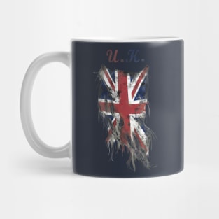 worn united kingdom flag Mug